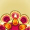 Beautiful diwali diya background