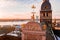 Beautiful Dome cathedral view with 1727 number