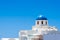 Beautiful dome of a church in Santorini