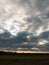 Beautiful dramatic cloudscape clouds silhouette skyline space na