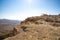 Beautiful dramatic view of the desert. Wilderness. Nature landscape. Makhtesh crater Ramon Crater, Israel