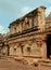 Beautiful dravidian architecture work in the ancient Brihadisvara Temple in Thanjavur, india.