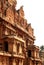 Beautiful dravidian architecture work on the ornamental tower in the ancient Brihadisvara Temple in Thanjavur, india.