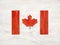 Beautiful drawing of the Canadian Flag. Closeup