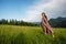 Beautiful dreadlock woman in mountains