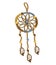 Beautiful dream catcher on a white background.