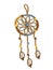 Beautiful dream catcher on a white background.