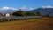 Beautiful drone shot of Mt. Fishtail and Annapurna Range, Pokhara,Nepal