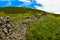 Beautiful dry stone walls of the Peak District along Derwent Edge, Peak District National Park