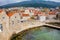 Beautiful Dubrovnik West Pier in an early spring day