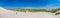 Beautiful dune landscape with traditional lighthouse at North Sea, Germany