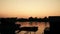 Beautiful dusk over river sava 03