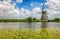 Beautiful dutch windmill landscape at Kinderdijk in the Netherlands