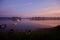 Beautiful early morning mood at Buzzards Bay. Onset, Massachusetts, USA.
