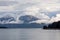 Beautiful early morning view of the mountains near Juneau, Alaska