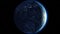 Beautiful Earth rotation 360 degrees. Day and Night. Video Ready for Your Sun. Looped animation. HD 1080