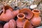 Beautiful earthenware jugs and their fragments