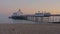 Beautiful Eastbourne pier at the English coast in the evening