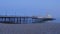 Beautiful Eastbourne pier at the English coast in the evening