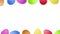 Beautiful Easter background with rolling eggs. Loop