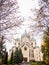 beautiful eastern church in fall - autumn leaves