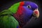 Beautiful Eclectus Parrot Close Up. Colorful and Vibrant Animal.