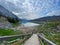 The beautiful Edith Lake along Maligne Road in Jasper National Park