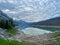 The beautiful Edith Lake along Maligne Road in Jasper National Park