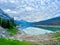 The beautiful Edith Lake along Maligne Road in Jasper National Park