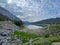 The beautiful Edith Lake along Maligne Road in Jasper National Park