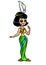 Beautiful Egyptian girl outfit fashion style story clipart cartoon illustration