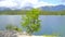Beautiful Eibsee in Bavaria is popular place for recreation