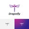 Beautiful Elegant Dragonfly Wings Fly Insect Nature Logo Symbol Idea