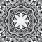 Beautiful and elegant monochromatic and black symmetrical mandala designs on abstract Gray background