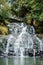 Beautiful Elephant Falls, the Three steps water falls, in Shillong, Meghalaya, East Khasi Hills, India