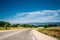 Beautiful empty asphalt freeway, motorway, highway