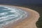 Beautiful empty beach in New Zealands South Island