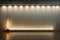 Beautiful empty wall with lateral lighting columns, creating a minimalistic backdrop