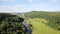 Beautiful English countryside the Wye Valley and River Wye between Herefordshire and Gloucestershire pan