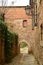 Beautiful Entrance Arched to a Lookout Of Henares River In Siguenza. Architecture, Travel, Renaissance.