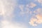 Beautiful epic natural blue cloudy sky background texture