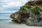 Beautiful eroded rock at Pennington Bay, Kangaroo Island, South