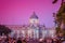 Beautiful evening view of Ananta Samakhom Throne Hall, the former royal reception hall within Dusit Palace and the most famous to