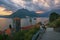 Beautiful evening view of ancient town of Perast. Bay of Kotor, Montenegro