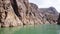 Beautiful and exciting canyon on Euphrates River, Huge steep cliffs. Dramatic geological wonder and Beautiful Biblical