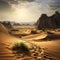 Beautiful, Expansive Desert Landscape with a Sense of Isolation and Mystery