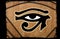 Beautiful Eye of horus vintage on papyrus
