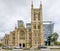 The beautiful facade of St Francis Xavier`s Cathedral, Adelaide, Southern Australia