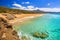 Beautiful Falassarna beach on Crete