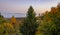 Beautiful fall view of a valley and a Grunewald forest beyond in Senningerberg Luxembourg known for green natural spaces